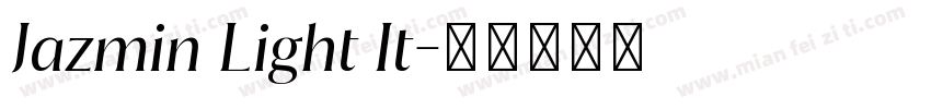 Jazmin Light It字体转换